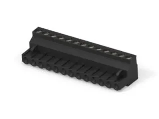 13 Position Terminal Block Plug, Female Sockets 0.200