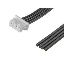 4 Position Cable Assembly Rectangular Socket to Individual Wire Leads 0.492' (150.00mm, 5.91