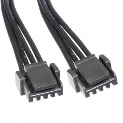 4 Position Cable Assembly Rectangular Socket to Socket 0.328' (100.00mm, 3.94