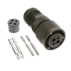 4 Position Circular Connector Plug, Female Sockets Crimp - ITT Cannon, LLC