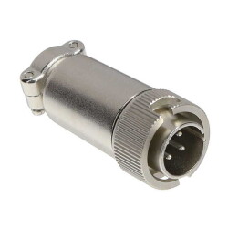 4 Position Circular Connector Plug, Male Pins - Hirose Electric Co Ltd