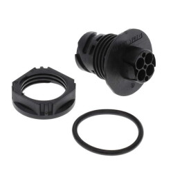 4 Position Circular Connector Receptacle Housing Panel Mount - ITT Cannon, LLC