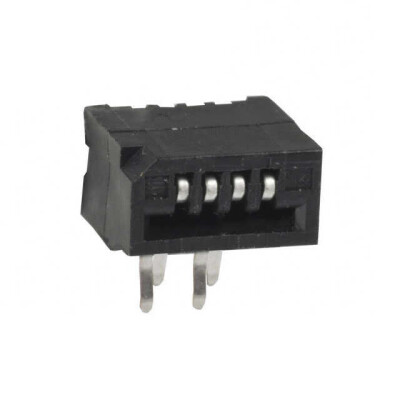 4 Position FFC, FPC Connector Contacts, Top 0.039