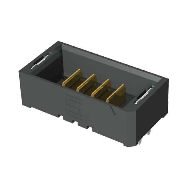  4 Position Header, Male Blades Connector Solder 0.079" (2.00mm) Surface Mount