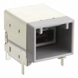 4 Position Multi-Purpose Header, Shrouded Connector Solder Through Hole, Right Angle - JAE Electronics