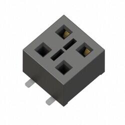 4 Position Receptacle, Bottom Entry Connector Surface Mount - Samtec Inc.
