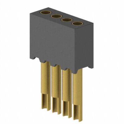 4 Position Receptacle Connector 0.050