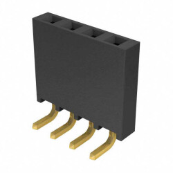 4 Position Receptacle Connector 0.100