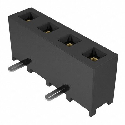 4 Position Receptacle Connector Surface Mount - 1