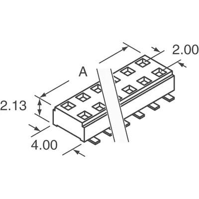 4 Position Receptacle Connector Surface Mount - 2