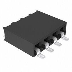 4 Position Receptacle Connector Surface Mount, Right Angle - 1