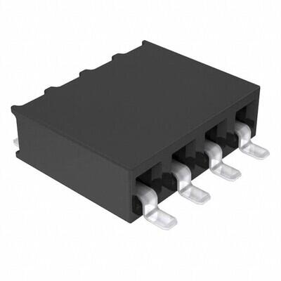 4 Position Receptacle Connector Surface Mount, Right Angle - 1