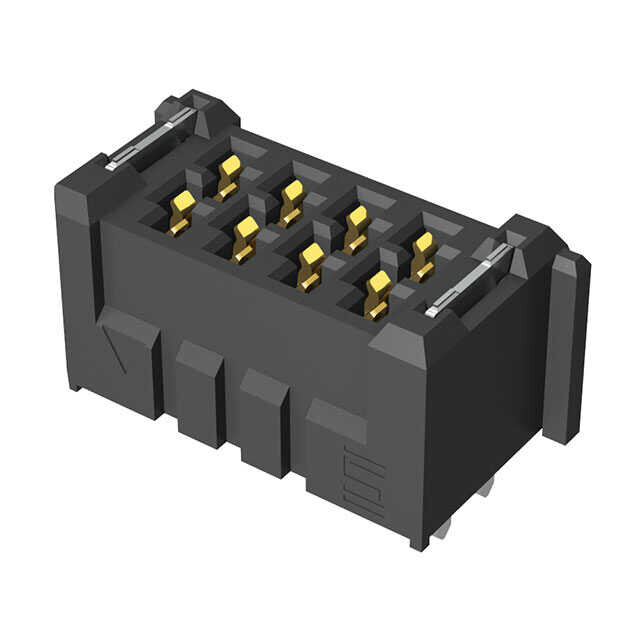  4 Position Receptacle, Female Blade Sockets Connector Solder 0.079" (2.00mm) Surface Mount