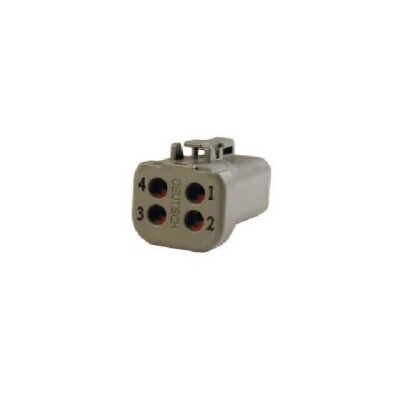 4 Position Rectangular Housing Connector Plug - 1