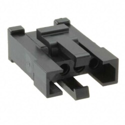 4 Position Rectangular Housing Connector Plug Black 0.200