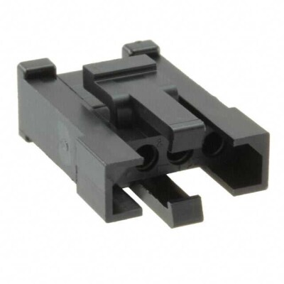 4 Position Rectangular Housing Connector Plug Black 0.200
