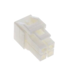 4 Position Rectangular Housing Connector Plug White 0.177