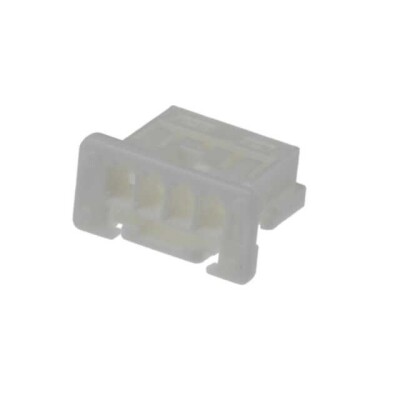 4 Position Rectangular Housing Connector Receptacle White 0.079