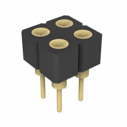 4 Position Spring Mating Target Connector Through Hole - Mill-Max Manufacturing Corp.