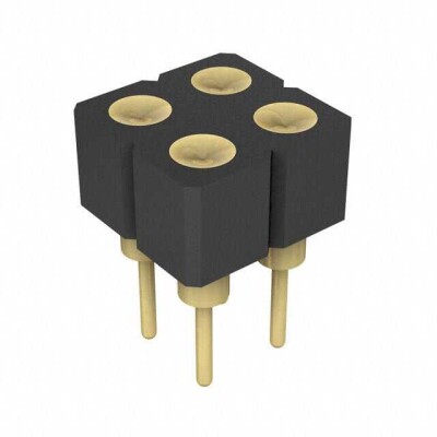 4 Position Spring Mating Target Connector Through Hole - 1