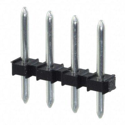 4 Position Terminal Block Header, Male Pins, Unshrouded 0.138