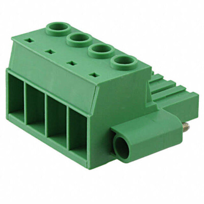 4 Position Terminal Block Plug, Female Sockets 0.400