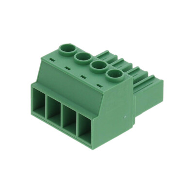 4 Position Terminal Block Plug, Female Sockets 0.300