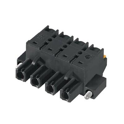 4 Position Terminal Block Plug, Female Sockets 0.300