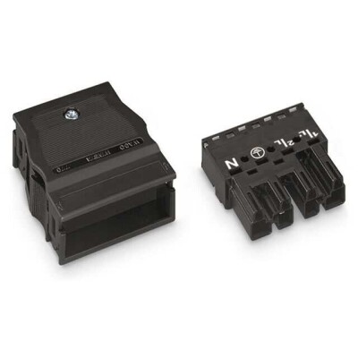 4 Position Terminal Block Plug, Male Pins 0.394