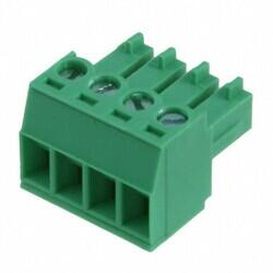 4 Position Terminal Block Plug, Female Sockets 0.150