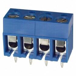 4 Position Wire to Board Terminal Block Horizontal with Board 0.200