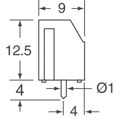 4 Position Wire to Board Terminal Block Horizontal with Board 0.200