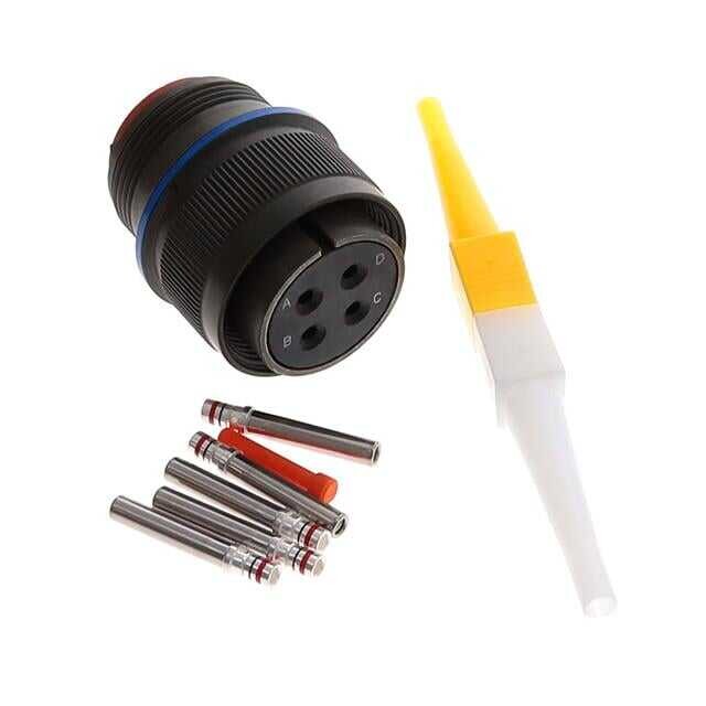 4 (Power) Position Circular Connector Plug, Female Sockets Crimp