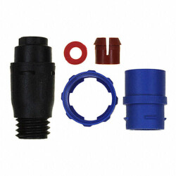 4 (Power) Position Circular Connector Plug Housing Free Hanging (In-Line) Backshell, Coupling Nut, UV Resistant - Bulgin (1)