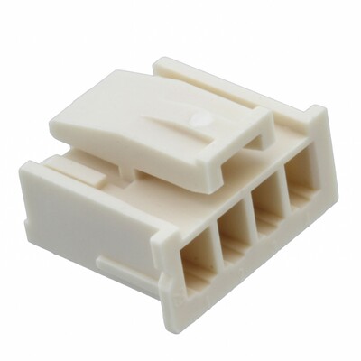 4 Rectangular Connectors - Housings Plug Natural 0.098