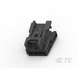 4 Rectangular Connectors - Housings Receptacle Black 0.098