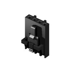 4 Rectangular Connectors - Housings Receptacle Black 0.100