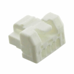 4 Rectangular Connectors - Housings Plug Natural 0.049