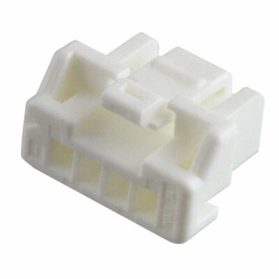 4 Rectangular Connectors - Housings Plug White 0.079