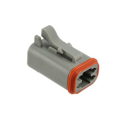 4 Rectangular Connectors - Housings Plug Gray - Amphenol Sine Systems Corp