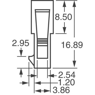 4 Rectangular Connectors - Housings Plug Black 0.118