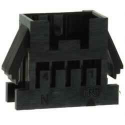 4 Rectangular Connectors - Housings Plug Black 0.079