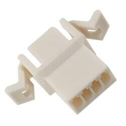 4 Rectangular Connectors - Housings Plug Ivory 0.098