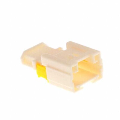 4 Rectangular Connectors - Housings Plug White 0.131