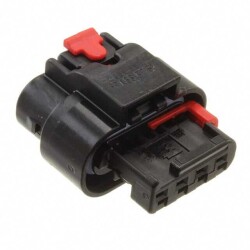 4 Rectangular Connectors - Housings Receptacle 0.157