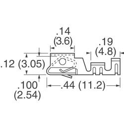 4 Rectangular Connectors - Housings Receptacle White 0.100