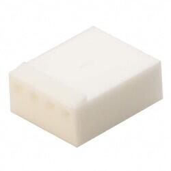 4 Rectangular Connectors - Housings Receptacle White 0.100