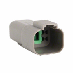 4 Rectangular Connectors - Housings Receptacle Gray - Amphenol Sine Systems Corp
