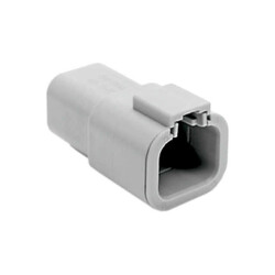4 Rectangular Connectors - Housings Receptacle Gray - Amphenol Sine Systems Corp