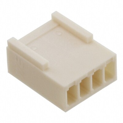 4 Rectangular Connectors - Housings Receptacle Beige 0.100